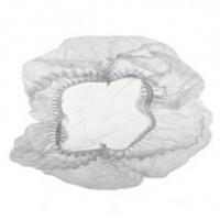 double elastic white mop cap